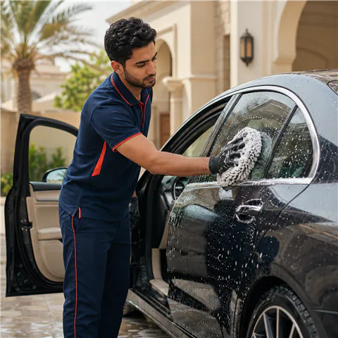 Core Link professional washing a car